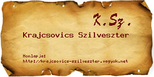 Krajcsovics Szilveszter névjegykártya